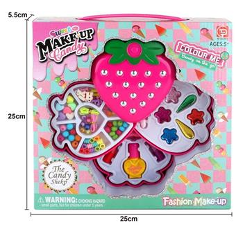 Factory version strawberry three-layer bead+cosmetics   ITEM NO.： W058194