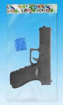 Black manual inflation water bullet gun (with one pack of 6MM water bullets), equipped with infrared   ITEM NO.： W063774