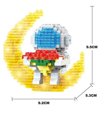 Rose Astronaut Light Edition 406PCS   ITEM NO.： W046074