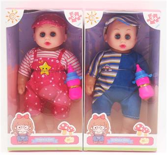12 inch empty body with music IC, bent leg doll with bottle, 2 mixed styles   ITEM NO.： W062958