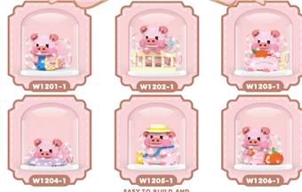 Pig Diary Gift Box with Cover Light Edition (6 Mixed Styles) (Low Price Impulse Version)   ITEM NO.： W045201