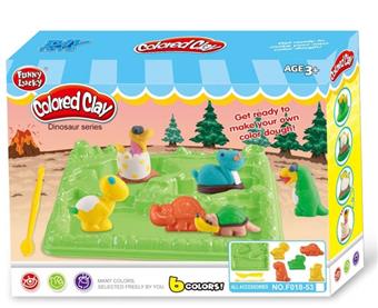 Dinosaur Belt Mountain Hill Plate Series Color Mud 2 Mixed Designs   ITEM NO.： W053291