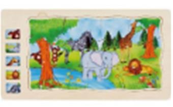Multi layer Puzzle - Wildlife   ITEM NO.： W044280