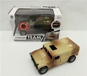 Inertial Hummer military vehicle with lighting and music   ITEM NO.： W041737