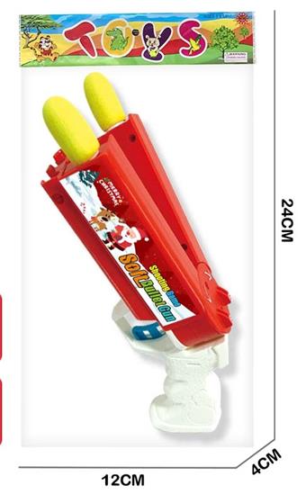 Santa Claus Double Headed Soft Bullet Gun   ITEM NO.： W047251