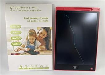 (12 inch color LCD writing board) bright red   ITEM NO.： W056056
