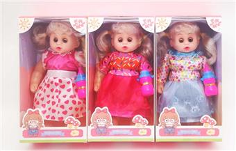 12 inch empty body with music IC, bent leg doll with bottle, 3 mixed styles   ITEM NO.： W062960