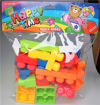 Cardhead bag with multiple colors of building blocks mixed together (20PCS)   ITEM NO.： W046229