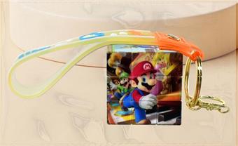 3.5CM Super Mario Magic Cube with Ribbon (UV Printed) Three Step Small Magic Cube Three Step Mini Magic Cube Keychain Pendant Puzzle Magic Cube Stress Relief Puzzle Toy Finger Game   ITEM NO.： W042725