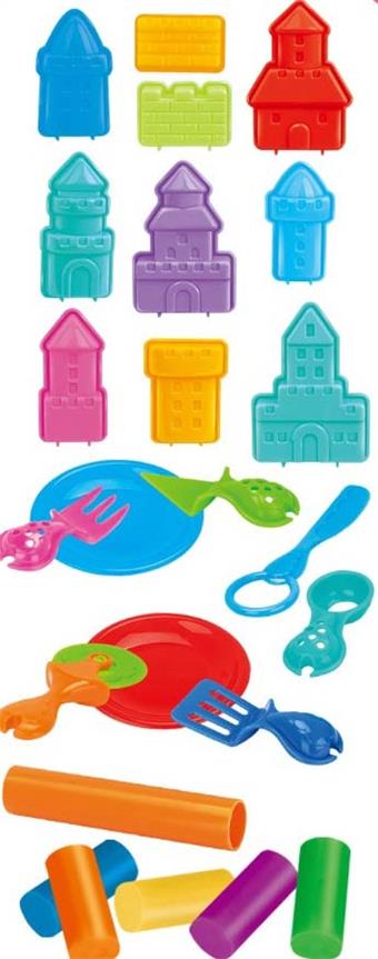 Qile Colorful Mud Castle Set   ITEM NO.： W054043