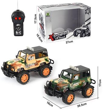 2-way remote control Land Rover off-road full body camouflage car   ITEM NO.： W060527