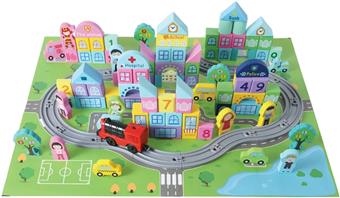 111pcs electric train track building blocks   ITEM NO.： W043795