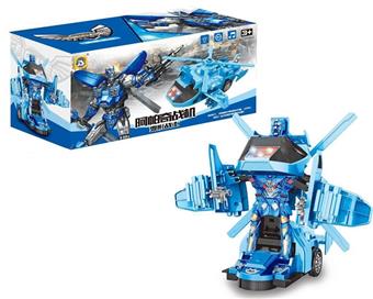 Electric Apache transformable helicopter (Chinese box) transformable airplane electric transformable robot transformable toy   ITEM NO.： W054457