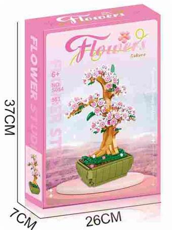 Building Blocks Sakura 563PCS - Flower Series   ITEM NO.： W060027