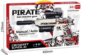 Desert Eagle Electric Combo Handheld Automatic Water Bullet Gun   ITEM NO.： W064204