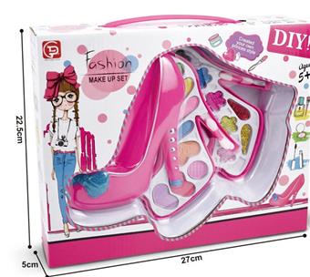 Crystal shoe two-layer cosmetic box set   ITEM NO.： W058111