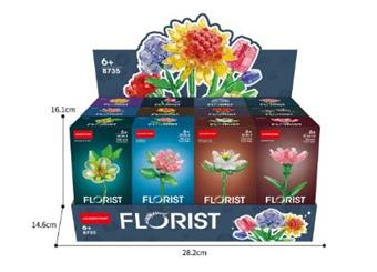 Transparent Flower Branch Series (Set of 12)   ITEM NO.： W045084