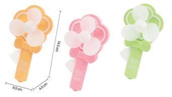 Mini Plum Blossom Fan with Whistle 24pcs/box   ITEM NO.： W042203