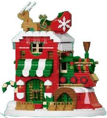 Christmas Train Hut 811PCS Lighting Edition - Micro Particle Building Blocks   ITEM NO.： W044646