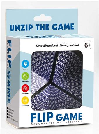 Unstress Cube Flip Fun Unlimited Magic Cube Puzzle Unstress Versatile Magic Cube Puzzle Magic Cube Unstress Release Puzzle Toy Finger Game   ITEM NO.： W042885
