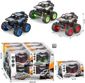 Warrior off-road vehicle (3 mixed models) graffiti style   ITEM NO.： W049085