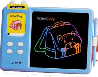English IC-112 cards, 224 pages, rabbit drawing handwriting board, puzzle early education card machine 2-in-1 (3.7V lithium battery pack)   ITEM NO.： W056494