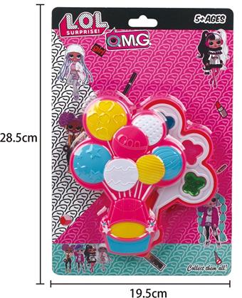 Surprise doll balloon with a layer of cosmetics   ITEM NO.： W058531