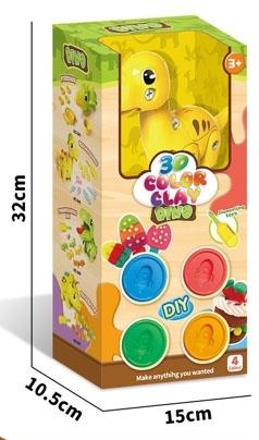 Colored clay dinosaur set   ITEM NO.： W053059