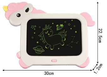 8.5-inch monochrome unicorn LCD writing board (without press and play)   ITEM NO.： W056603