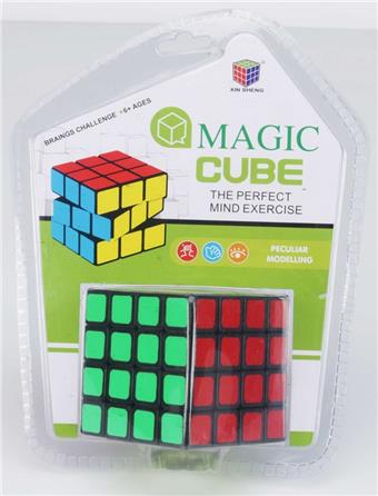 Fourth order black background fluorescent sticker Rubik's Cube puzzle puzzle puzzle, decompression and venting puzzle toy, finger game   ITEM NO.： W042868