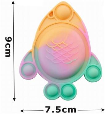 Anti rodent silicone keychain (four mixed colors randomly)   ITEM NO.： W049215