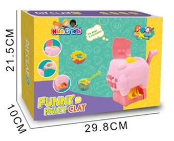 Cartoon Pig Color Mud Set   ITEM NO.： W053776