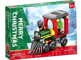 162PCS Christmas train   ITEM NO.： W044782
