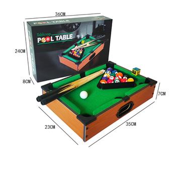 35 wooden children's mini billiards tabletop game toy   ITEM NO.： W049599