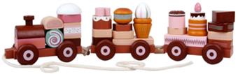 Cake three section building block cart   ITEM NO.： W043794