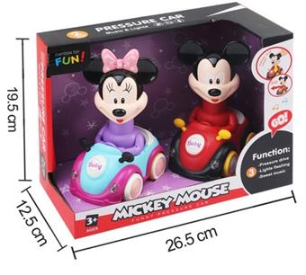 Mickey Pressure Car (with lights and music)   ITEM NO.： W042221