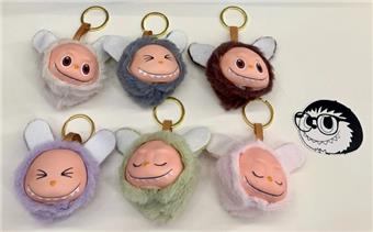 Plush fabric keychain blind box display box packaging 6 mixed display boxes/24PCS   ITEM NO.： W048574