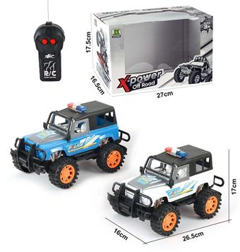 2-way remote control Land Rover off-road full canopy police car   ITEM NO.： W060525