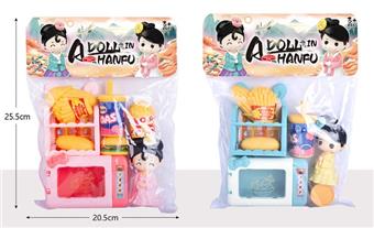 Microwave Oven Doll Small Appliance Set for Home Furnishing   ITEM NO.： W043258