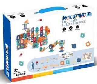 Children's puzzle assembly ball track building blocks 125pcs   ITEM NO.： W046442
