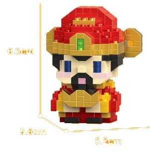 Mini God of Wealth 221PCS - Micro Particle Building Blocks   ITEM NO.： W044748
