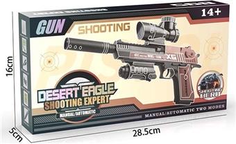 Desert Eagle Electric Combo Handheld (Black) Water Bullet Gun   ITEM NO.： W064201