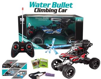 1: 14 5-way water bomb climbing remote control vehicle (with lights, water jet, equipped with 1000 water bombs, including electricity)   ITEM NO.： W064747