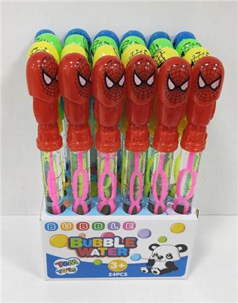 Spider Man Bubble Stick (regular uncovered) (24 sticks)   ITEM NO.： W043046
