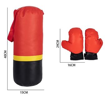 Boxing gloves with sandbag set   ITEM NO.： W043184