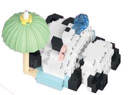 Sunshine bath 153PCS Panda low-priced impulse version - Micro particle building blocks   ITEM NO.： W044743