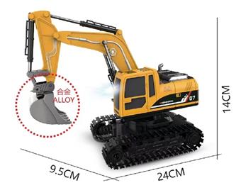 1: 22 Six way alloy remote control light and sound engineering excavator   ITEM NO.： W060755