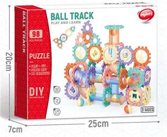 DIY Ball Track Park Building Blocks 98pcs   ITEM NO.： W046374