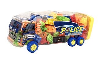 Dynamic police car puzzle building blocks   ITEM NO.： W046113