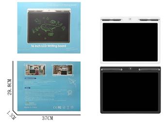 16 inch LCD writing board monochrome display screen (2-color mixed package CR2032 * 1)   ITEM NO.： W056936